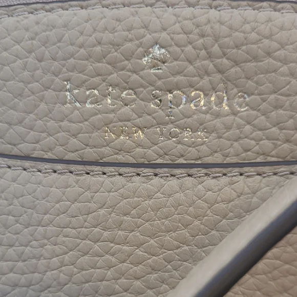 kate spade Pebbled Leather Crossbody - Light Gray - Picture 2 of 6